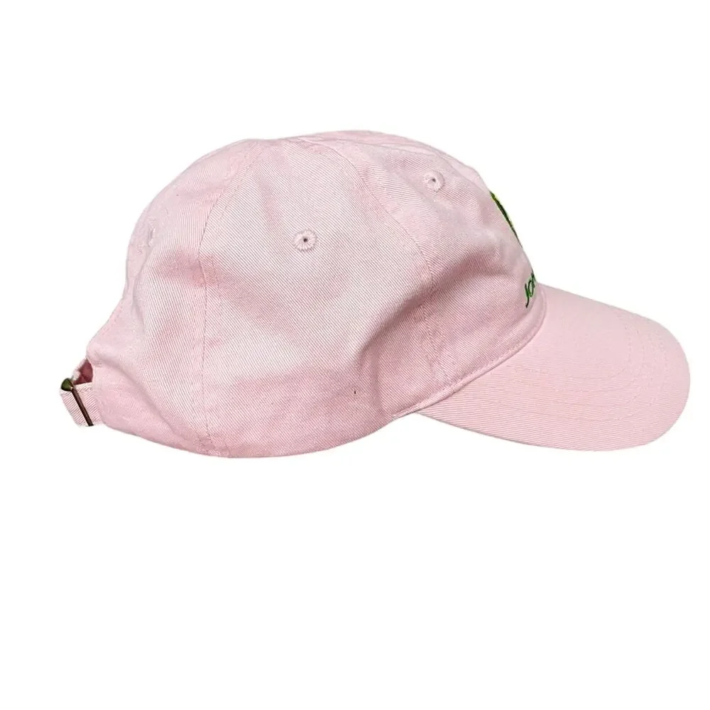 Pink John Deere Hat Green Emblem Ladies Yellow Deer Adjustable Strap Farm Girl